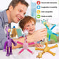 3 Pieces Telescopic Suction Cup Giraffe Toy