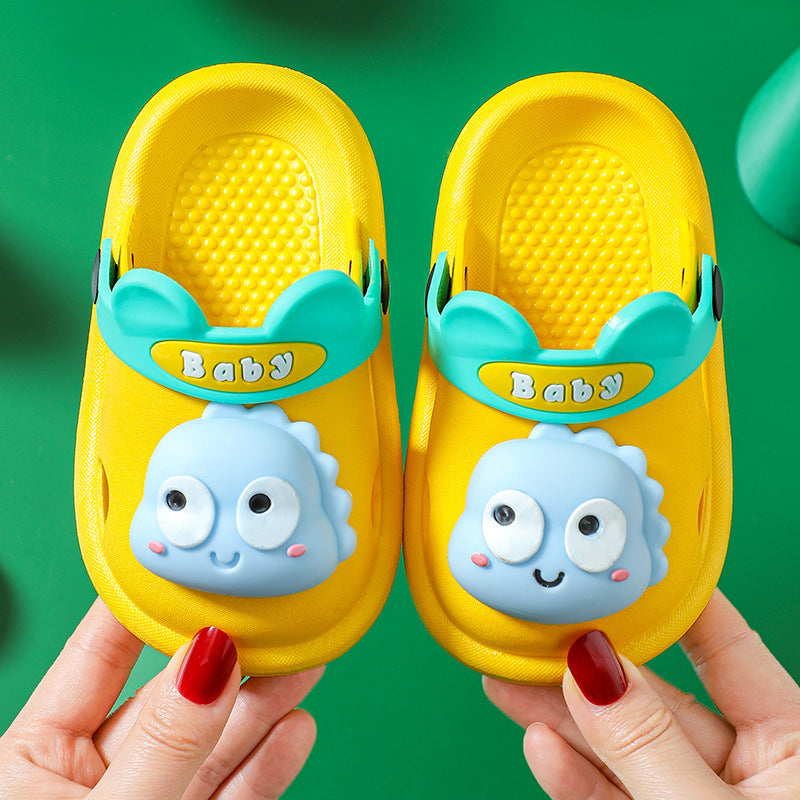 Cartoon Boys And Girls Soft-soled Non-slip Shoes Baby Sandals And Slippers