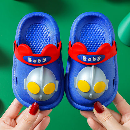 Cartoon Boys And Girls Soft-soled Non-slip Shoes Baby Sandals And Slippers