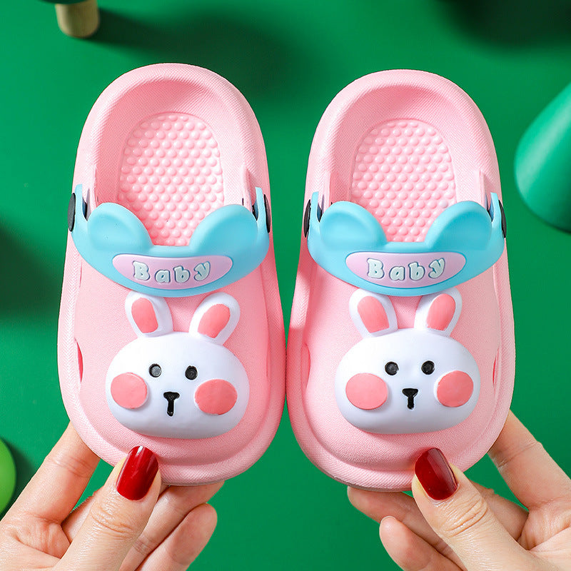 Cartoon Boys And Girls Soft-soled Non-slip Shoes Baby Sandals And Slippers