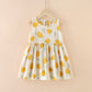 Princess Vest Skirt Girl Cotton Silk Dress Cotton Silk Western Style Summer Dress