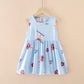 Princess Vest Skirt Girl Cotton Silk Dress Cotton Silk Western Style Summer Dress