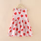 Princess Vest Skirt Girl Cotton Silk Dress Cotton Silk Western Style Summer Dress