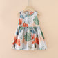 Princess Vest Skirt Girl Cotton Silk Dress Cotton Silk Western Style Summer Dress