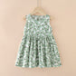 Princess Vest Skirt Girl Cotton Silk Dress Cotton Silk Western Style Summer Dress