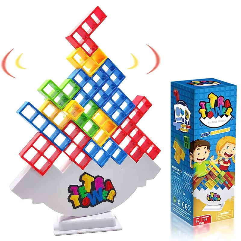 Tetra Tower Stacking Blocks Game, 48PCS