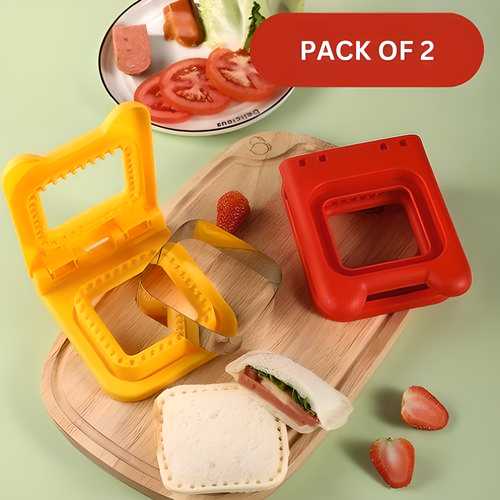 2Pcs Sandwich Cutters for Kids Lunch