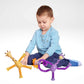 3 Pieces Telescopic Suction Cup Giraffe Toy