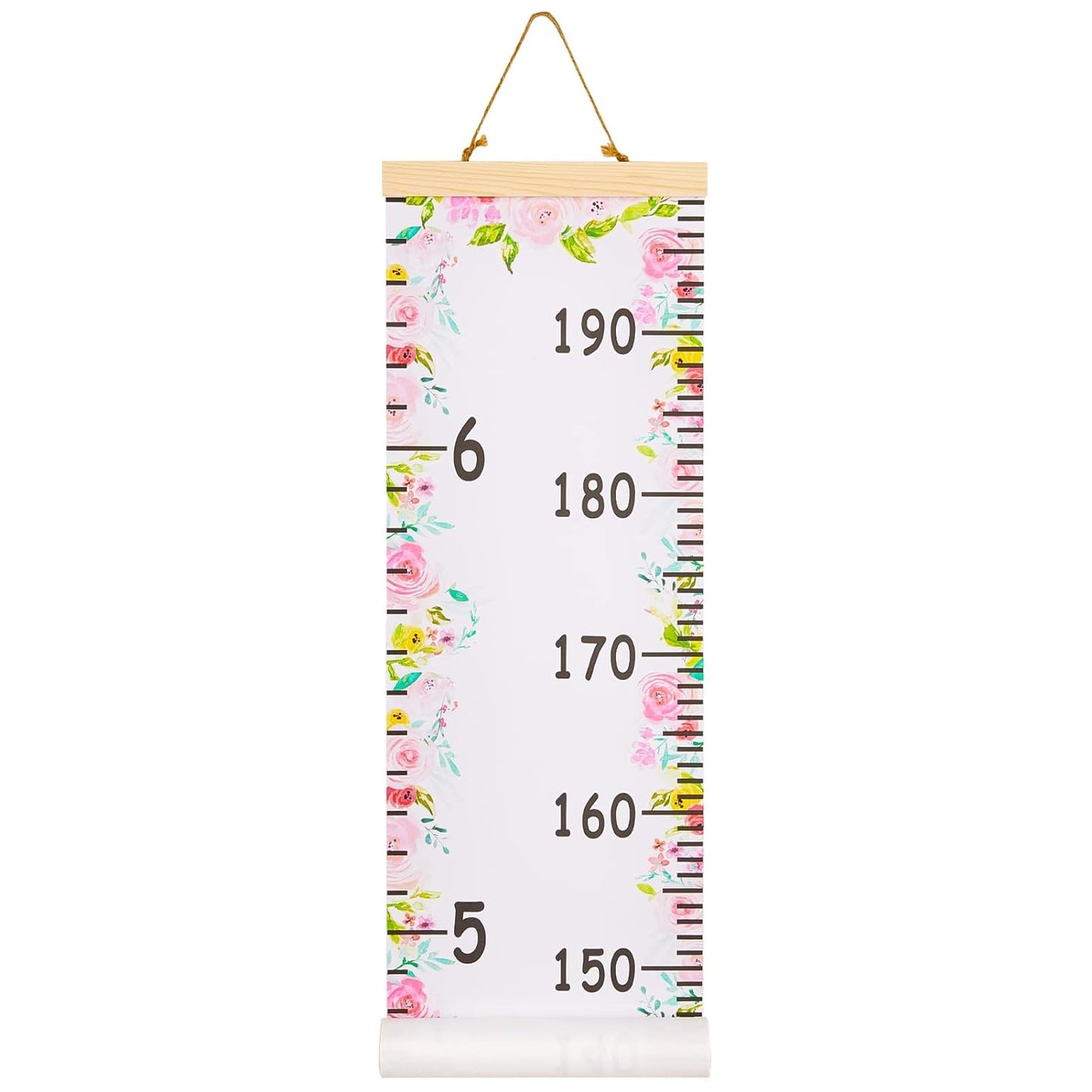 Baby Growth Chart Ruler for Kids Wood Frame