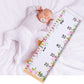 Baby Growth Chart Ruler for Kids Wood Frame