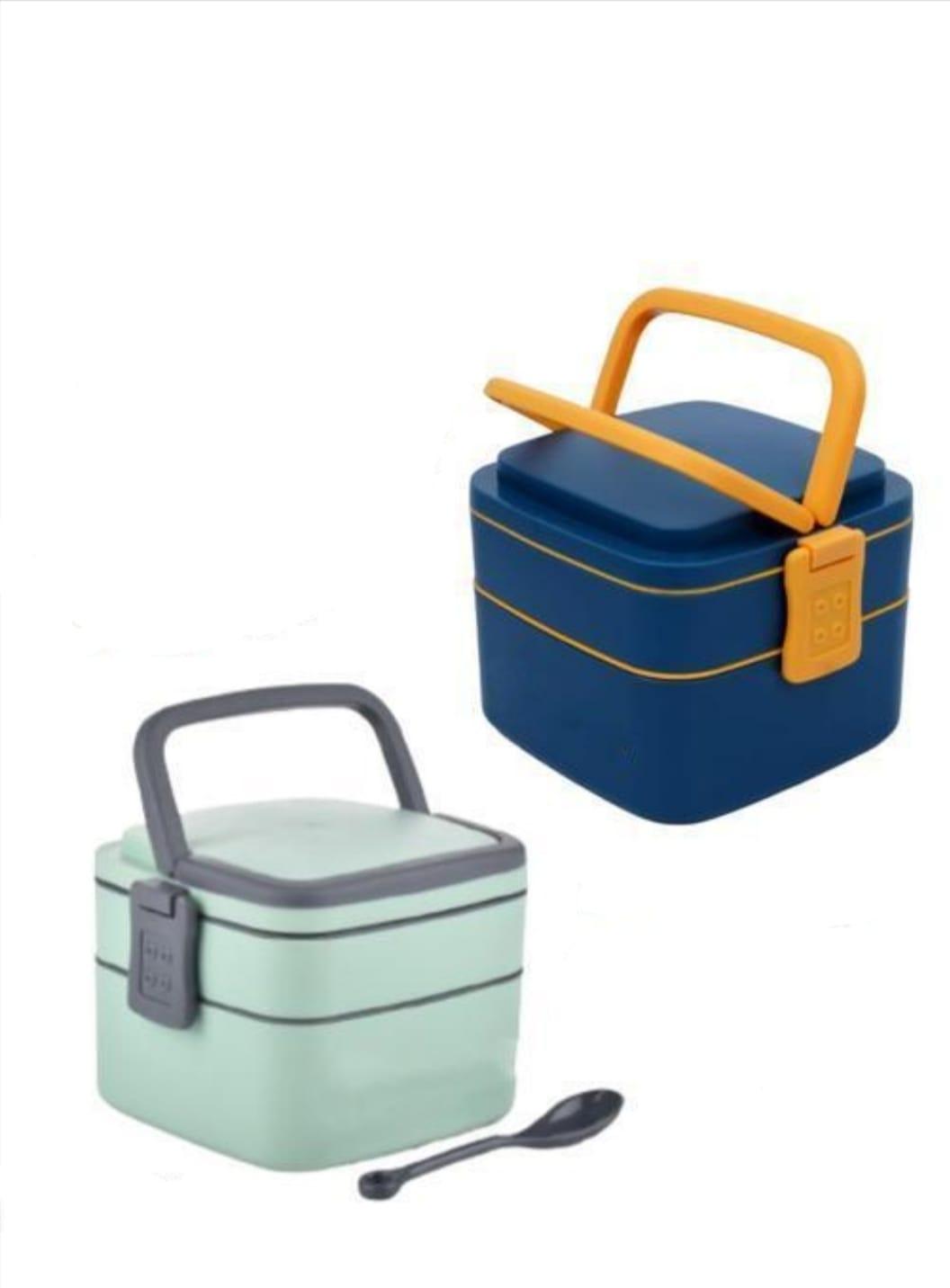 Double-Layer Airtight Square Lunch Box