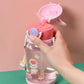 Cute Cartoon Rabbit Ear Straw water Bottle with sipper For Kids Teens Girls 750ml