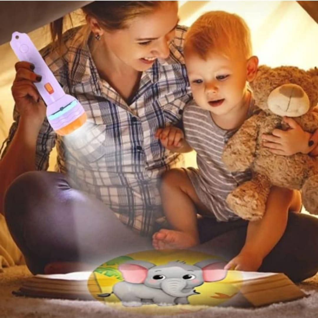 Baby Sleeping Story Projector Flashlight Star Lamp