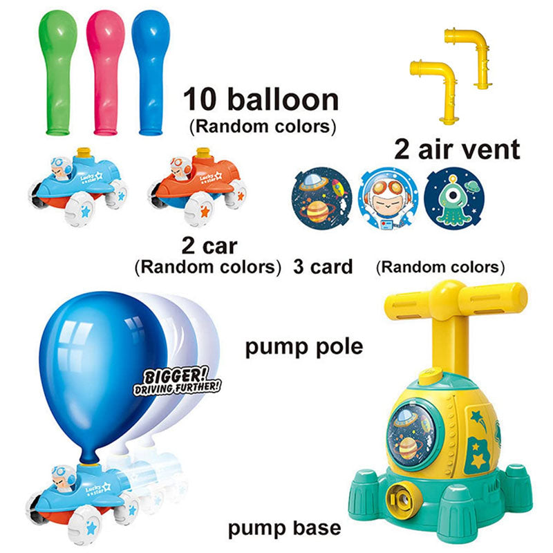 Space Ship Air Powered Balloon Launcher Toy