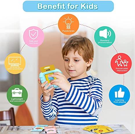 Flash Cards-Talking Toy Flash Card for Kids Language Re-Chargeable Education Machine