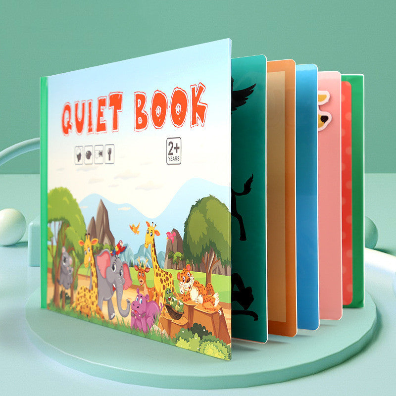 Children's Enlightenment Stickers Quiet Book Kindergarten Busy Book Handmade Material Paste Book Educational Toys