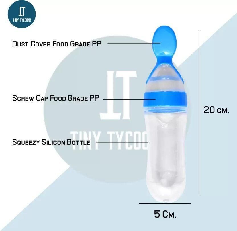 Silicone Feeding bottle with Spoon