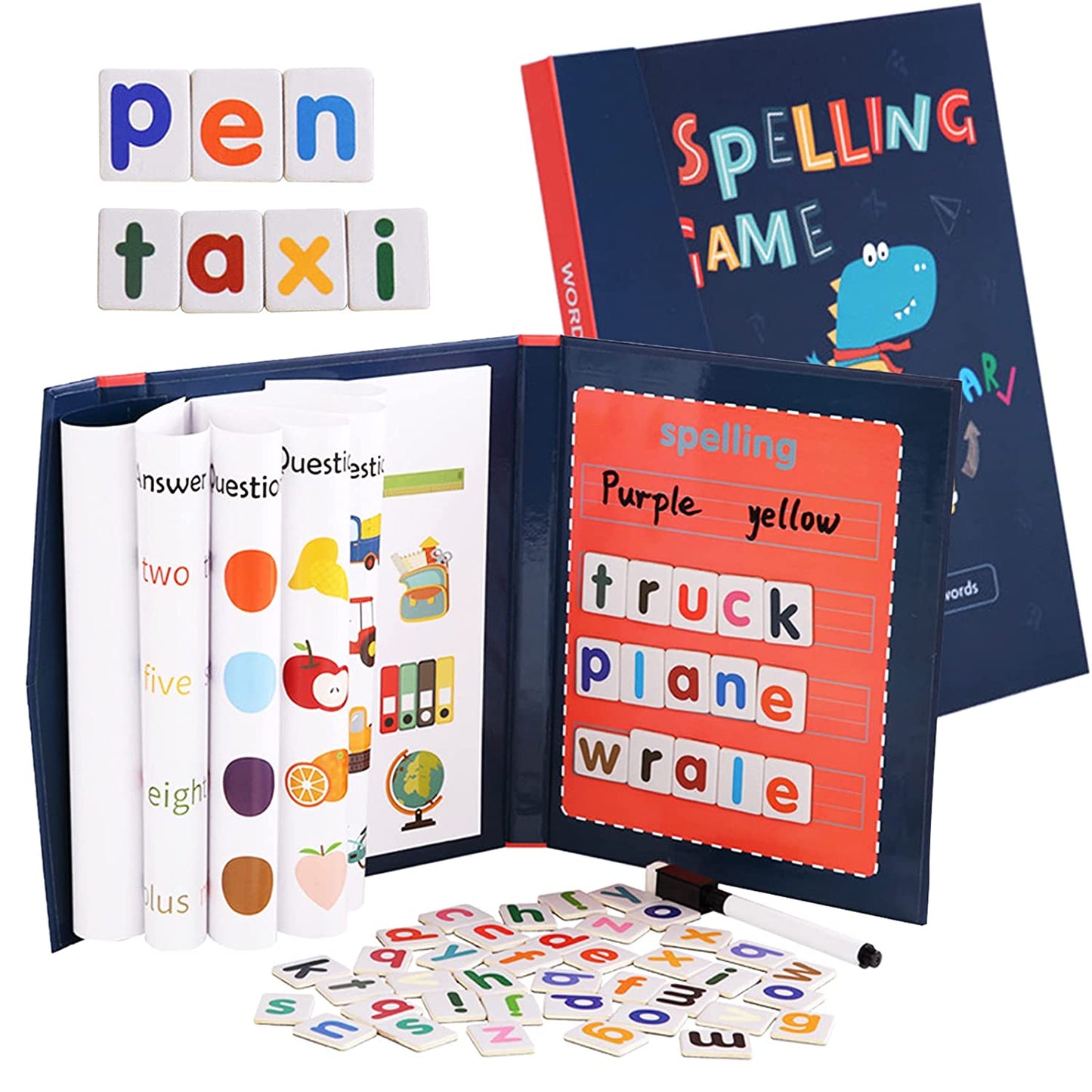 Magnetic Reusable Spelling Game for Kids