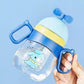 Summer Children's Plastic Convenient Straw Cup Handle Carrying Dual Use Gravity Ball Learning Drinking Cup