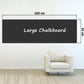 Sticker Black Board-Wall Sticker Removable Decal Chalkboard with 5 Chalks for Home School Office College