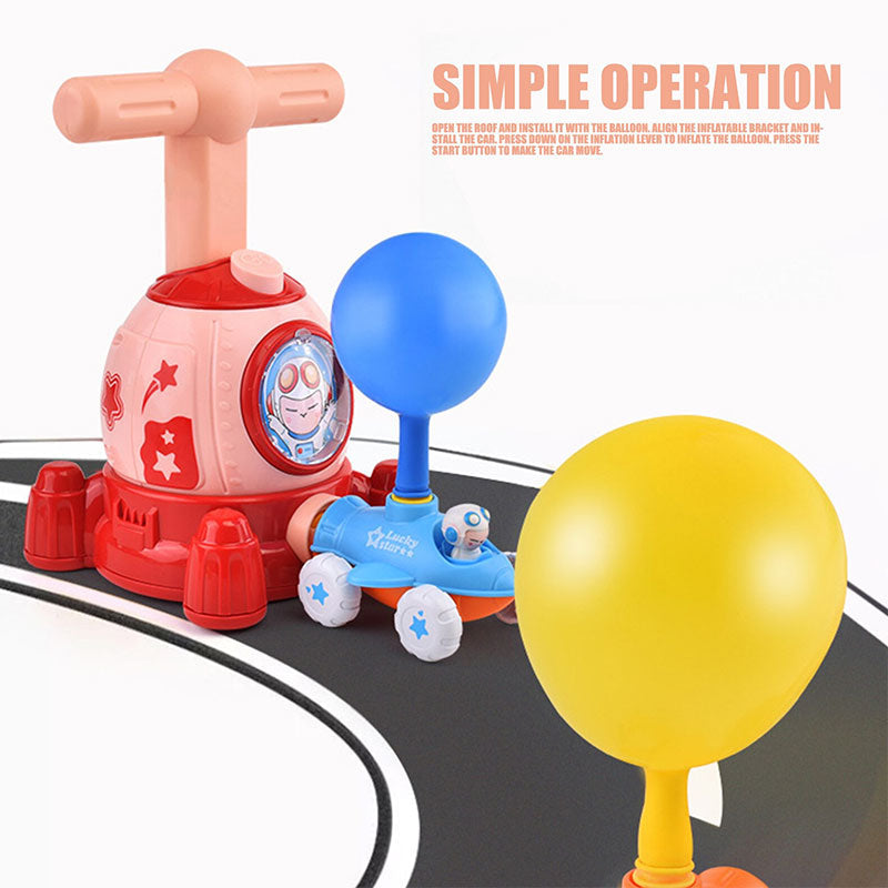 Space Ship Air Powered Balloon Launcher Toy